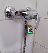 Digital Wasserzahler Dusche